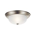Plafonnier Kichler 8109NI 2-lumières 60W nickel brossé
