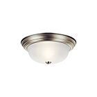 Plafonnier Kichler 8109NI 2-lumières 60W nickel brossé