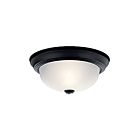 Plafonnier Kichler 8111BK 2-lumières 60W noir