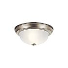 Plafonnier Kichler 8111NI 2-lumières 60W nickel brossé