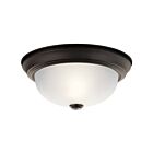 Plafonnier Kichler 8111OZ 2-lumières 60W vieux bronze