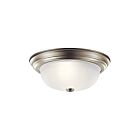 Plafonnier Kichler 8112NI 2-lumières 60W nickel brossé