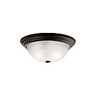 Plafonnier Kichler 8116OZ 3-lumières 60W vieux bronze