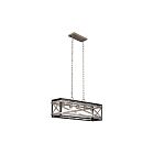 Suspendu pour îlot Kichler Stetton 82267 5-lumières 60W fer d'enclume