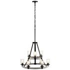 Kichler 82314A Barrington 9-Lumières Enclume de fer et gris antique vieilli Lustre