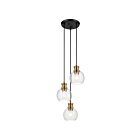 Kichler 82407 3-Lumières 180W Noir Suspendu