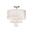 Plafonnier semi-encastré Kichler Piatt 83239 3-lumières 40W chrome