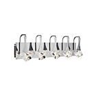 Luminaire de vanité linéaire à LED Kichler Rockne 83777 5-lumières chrome