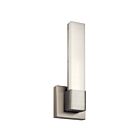 Luminaire de vanité linéaire à LED Kichler Neltev 83793 2-lumières nickel satiné