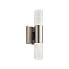 Applique murale à LED Kichler Glacial Glow 83918 2-lumières nickel brossé