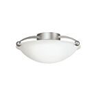Plafonnier semi-encastré Kichler 8405NI 2-lumières 75W nickel brossé