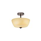 Plafonnier semi-encastré Kichler Layla 38191 2-lumières 60W vieux bronze