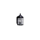 Lanterne murale extérieur Kichler Kirkwood 9030BK 3-lumières 60W noir