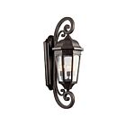 Lanterne murale extérieur Kichler Courtyard 9060RZ 3-lumières 100W bronze huilé