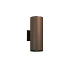 Lanterne murale extérieur Kichler Cylinder 9246AZ 2-lumières 120W bronze architectural