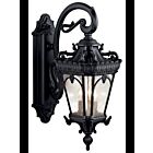 Lanterne murale extérieur Kichler Tournai 9358BKT 3-lumières 60W noir texturé
