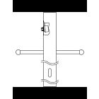 Poteau de lanterne avec support d'échelle Kichler 9502BK noir