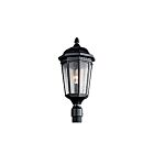 Lampe sur poteau extérieur Kichler Courtyard 9532BKT 1-lumière 200W noir texturé