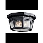 Plafonnier extérieur Kichler Courtyard 9538BKT 3-lumières 40W noir texturé