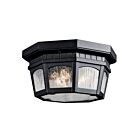 Plafonnier extérieur Kichler Courtyard 9538BKT 3-lumières 40W noir texturé