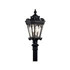 Lampe sur poteau extérieur Kichler Tournai 9558BKT 3-lumières 60W noir texturé