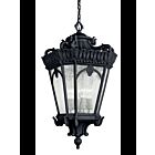 Suspendu extérieur Kichler Tournai 9564BKT 4-lumières 100W noir texturé