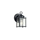 Lanterne murale extérieur Kichler 9611BK 1-lumière 60W noir