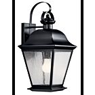 Lanterne murale extérieur Kichler Mount Vernon 9709BK 1-lumière 150W noir