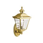 Lanterne murale extérieur Kichler Bay Shore 9713PB 1-lumière 100W laiton poli