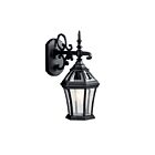 Lanterne murale extérieur Kichler Townhouse 9789BK 1-lumière 100W noir