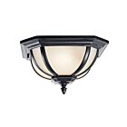 Plafonnier extérieur Kichler Salisbury 9848BK 2-lumières 60W noir