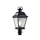 Lampe sur poteau extérieur Kichler Mount Vernon 9909BK 1-lumière 150W noir