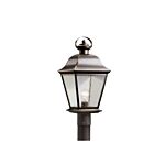 Lampe sur poteau extérieur Kichler Mount Vernon 9909OZ 1-lumière 150W vieux bronze