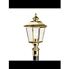 Lampe sur poteau extérieur Kichler Bay Shore 9913PB 1-lumière 100W laiton poli