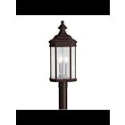 Lampe sur poteau extérieur Kichler Kirkwood 9918TZ 3-lumières 60W bronze tannery