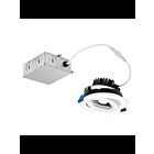 Encastré LED Kichler DLGM04R3090WHT 12W 4" blanc texturé