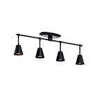 Kichler Kichler-52129BK 4-Lumières 50W Noir Plafonnier semi encastré