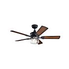 Ventilateur de plafond Kichler Lyndon 310239DBK noir en détresse