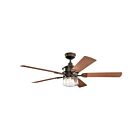 Ventilateur de plafond Kichler Lyndon 310240OZ bronze ancien