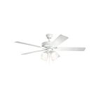 Ventilateur de plafond Kichler 330016MWH blanc mat