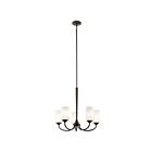 Lustre à 1 étage à LED Kichler Aubrey 43665OZL18 5-lumières 10W vieux bronze