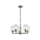 Lustre à 1 étage Kichler Winslow 44030NI 5-lumières 75W nickel brossé