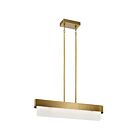 Lustre linéaire à LED Kichler Serene 44160NBRLED 2-lumières 32W laiton naturel