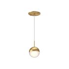Kuzco Lighting 402801BG-LED Pluto 9W Or brossé LED Suspendu