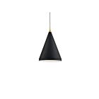 Kuzco Lighting 492716-BK-GD Dorothy 1-Lumière 60W Noir et or Suspendu