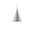 Kuzco Lighting 492722-BN-BK Dorothy 1-Lumière 60W Nickel brossé et noir Suspendu