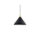 Kuzco Lighting 492814-BK-GD Dorothy 1-Lumière 60W Noir et or Suspendu