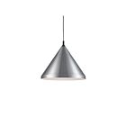 Kuzco Lighting 492824-BN-BK Dorothy 1-Lumière 60W Nickel brossé et noir Suspendu