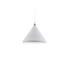 Kuzco Lighting 492824-WH-GD Dorothy 1-Lumière 60W Blanc et or Suspendu