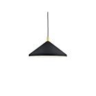 Kuzco Lighting 493118-BK-GD Dorothy 1-Lumière 60W Noir et or Suspendu